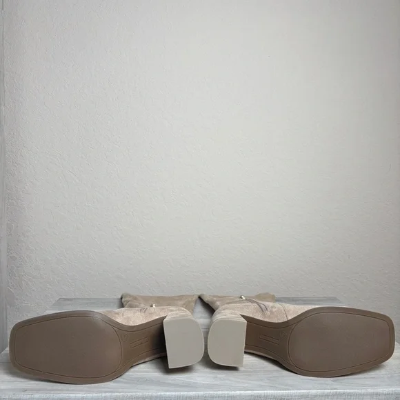 Marc Fisher Suede Over the knee Boots Block Heel size 7.5 - Picture 5 of 6